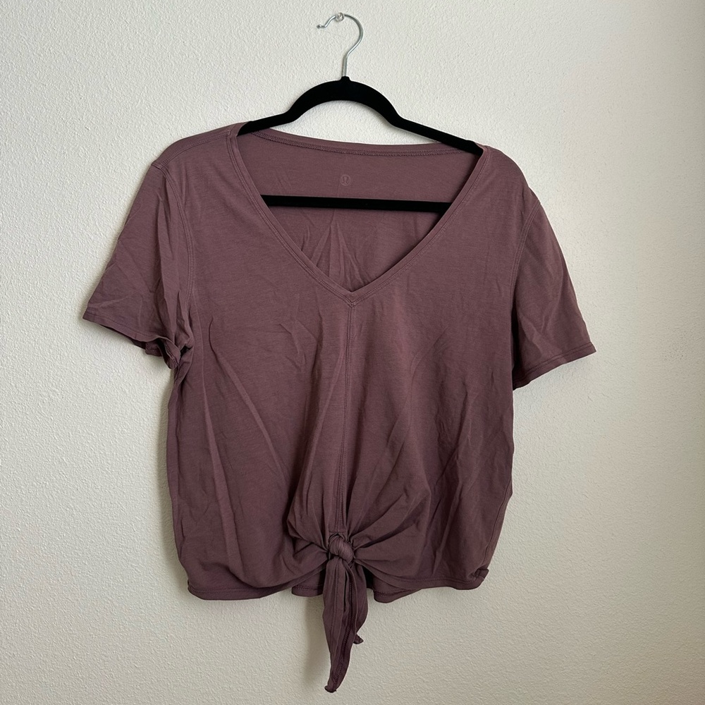 Lululemon Knot Gonna Fly Tee – Antique Bark – Size 8 (No Size Tag)